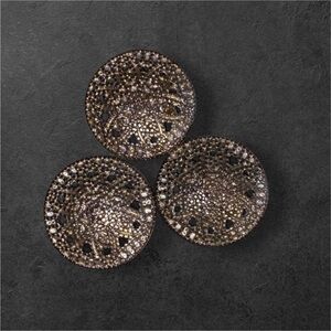 Filigree Round silver pendants set of 3